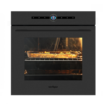 Aerogaz 73L BUILT-IN OVEN WITH KNOB (TFT DISPLAY) AZ-3209B BLACK